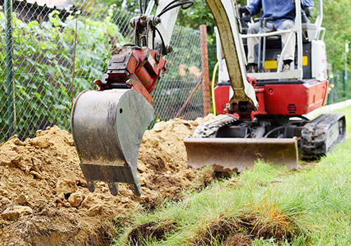 Terrassement pour aménagement de jardin dans les Hauts-de-France